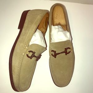 Salvatore Ferragamo Sued Hors-bit loafers Sz10 D
